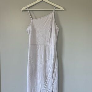 Chic White Asymmetrical Dress